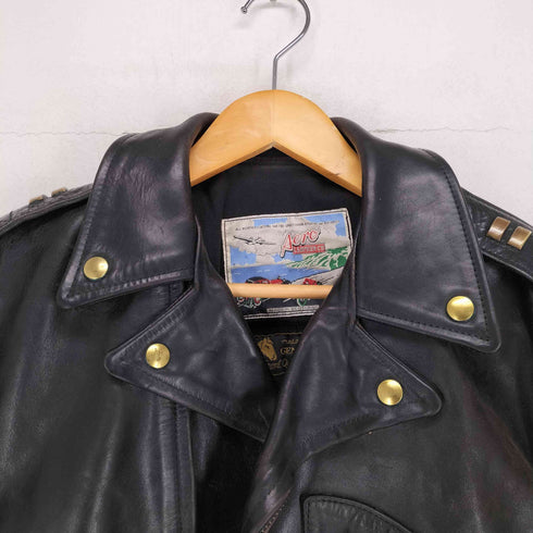 Aero Leather 旧タグ TALONジップ ダブルライダースジャケット メンズ US:38