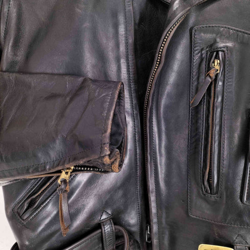 Aero Leather 旧タグ TALONジップ ダブルライダースジャケット メンズ US:38
