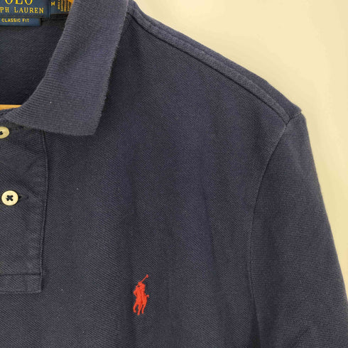 ポロラルフローレン POLO RALPH LAUREN CLASSIC FIT ポニー刺繍 鹿の子 ポロシャツ メンズ import:M