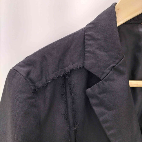 コムデギャルソンオムドゥ COMME des GARCONS HOMME DEUX 20SS ポリ縮絨 断ち切り加工 テーラードジャケット メンズ JPN:S