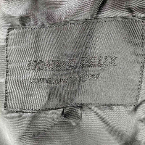 コムデギャルソンオムドゥ COMME des GARCONS HOMME DEUX 20SS ポリ縮絨 断ち切り加工 テーラードジャケット メンズ JPN:S