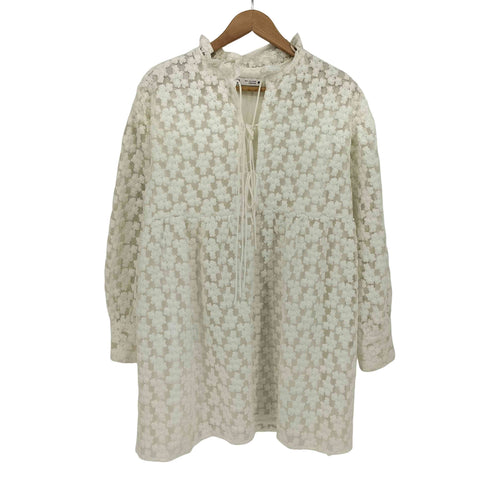 ザラ ZARA Textured Weave Mini Dress 長袖ワンピース レディース import:S