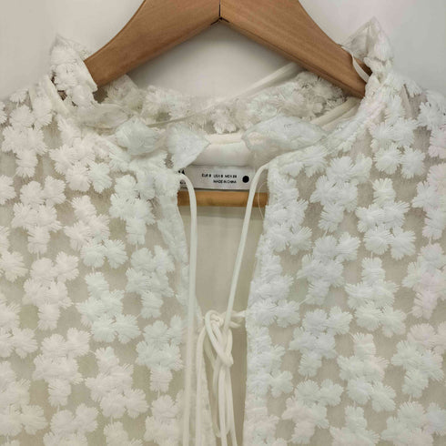 ザラ ZARA Textured Weave Mini Dress 長袖ワンピース レディース import:S