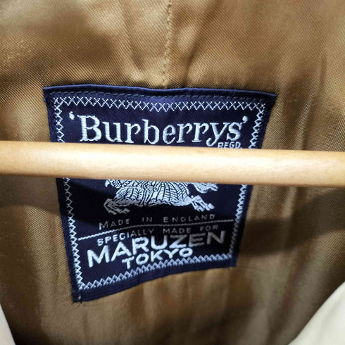 バーバリーズ BURBERRYS 90S 裏地ノヴァチェック ライナー付き 比翼ステンカラーコート メンズ