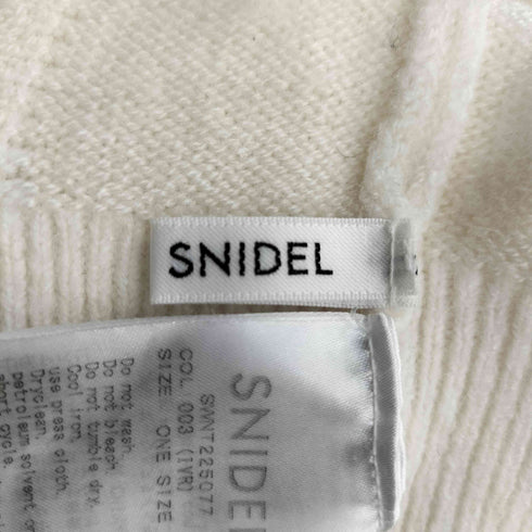 スナイデル snidel 22AW オープンショルダーニットプルオーバー レディース ONE SIZE
