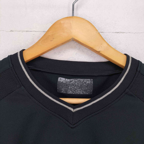 ナイキエフシーアールビー NIKE F.C.R.B 00s フロントロゴ刺繍 Vネック メッシュカットソー メンズ