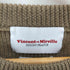 ヴァンソンエミレイユ Vincent et Mireille CREW NECK KNIT クルーネック 畦編みセーター 8GG メンズ JPN:42