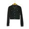 ドルチェアンドガッバーナ DOLCE&GABBANA 襟デニムドッキングスタンドカラージャケット レディース import:S