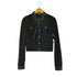 ドルチェアンドガッバーナ DOLCE&GABBANA 襟デニムドッキングスタンドカラージャケット レディース import:S