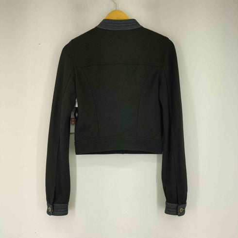 ドルチェアンドガッバーナ DOLCE&GABBANA 襟デニムドッキングスタンドカラージャケット レディース import:S