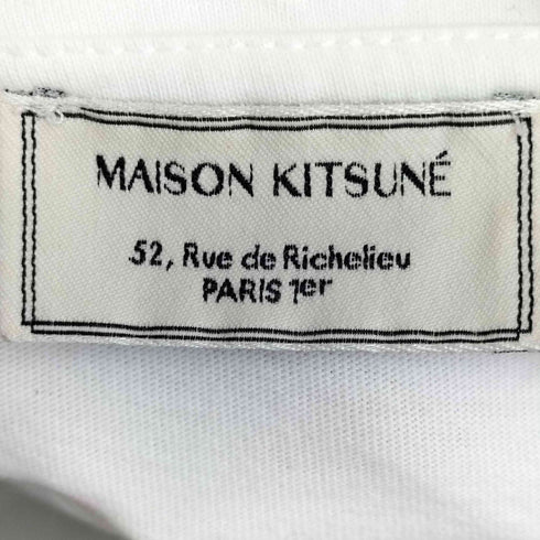 メゾンキツネ MAISON KITSUNE ワンポイント刺繍 S/S Tシャツ レディース JPN:XS