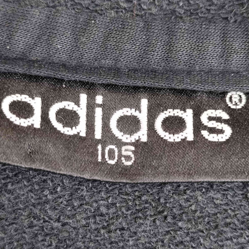 アディダス adidas 90-00s 韓国製 ロゴ刺繍 プルオーバーパーカー メンズ L