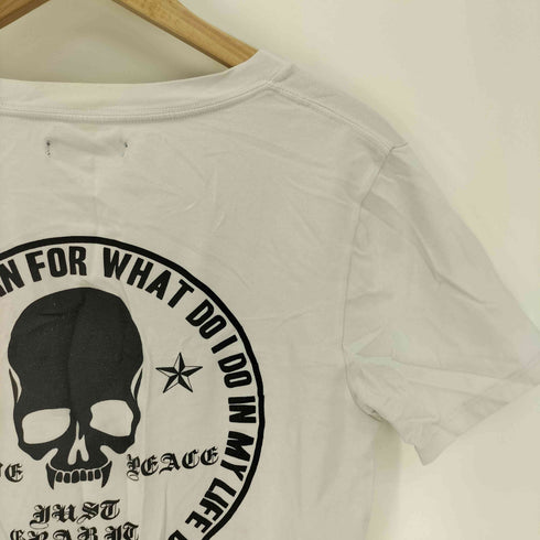 ロエン Roen 両面プリント スカル Vネック S/S Tシャツ メンズ JPN:L