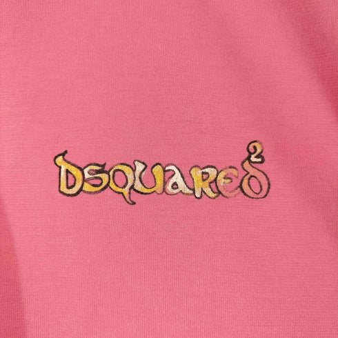 ディースクエアード DSQUARED2 両面プリントダメージ S/S ポロシャツ レディース
