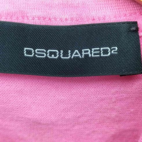 ディースクエアード DSQUARED2 両面プリントダメージ S/S ポロシャツ レディース