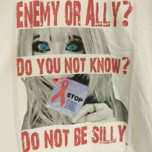 GILDAN ボディ コットン クレイジー ガールプリント S/S Tシャツ メンズ XL
