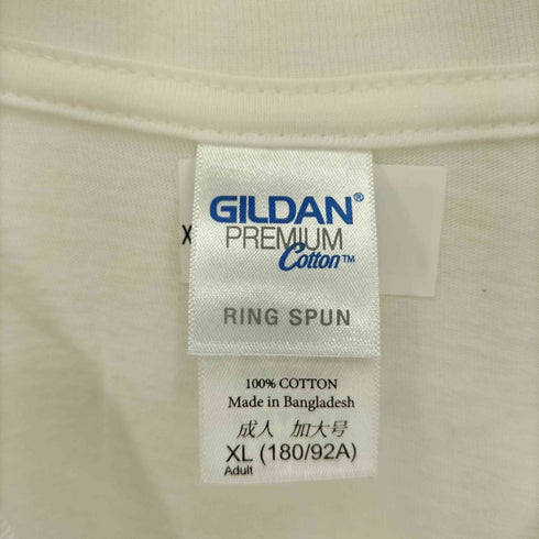GILDAN ボディ コットン クレイジー ガールプリント S/S Tシャツ メンズ XL