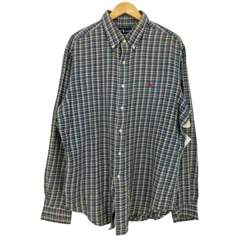 ラルフローレン RALPH LAUREN CLASSIC FIT ポニー刺繍 ボタンダウンシャツ メンズ import:XL