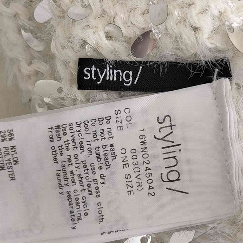 スタイリング styling スパンコールデザインニットキャミワンピース レディース ONE SIZE