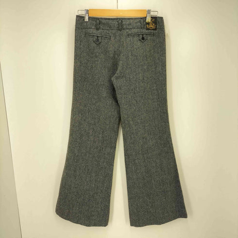 ポロジーンズカンパニーラルフローレン POLO JEANS COMPANY RALPH LAUREN ウール ローライズ ワイド フレア スラックス パンツ Y2K レディース 4