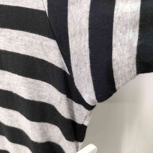 レギュレーションヨウジヤマモトメン REGULATION Yohji Yamamoto MEN コットンレーヨン ボーダー S/S カットソー メンズ JPN:1