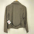 アイシービー ICB チェック柄 カシミヤ混 ウール ダブルブレスト ジャケット WOOL MARK レディース JPN:3