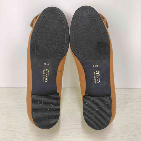 ミハマ MIHAMA 日本製 レザー リボン パンプス レディース JPN:22.5