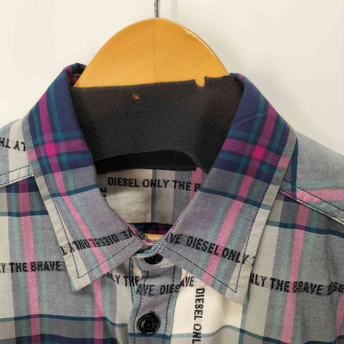 ディーゼル DIESEL S-MILLER-A CHECKED REGULAR SHIRT メンズ JPN:M