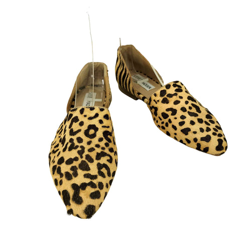 スティーブマデン STEVE MADDEN ハラコ レザー レオパード フラット シューズ レディース