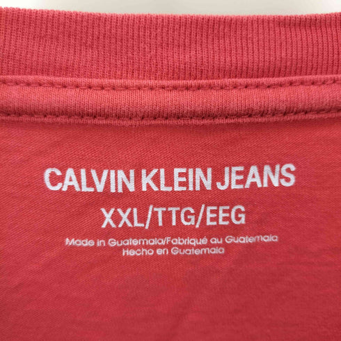 カルバンクラインジーンズ Calvin Klein Jeans CK ロゴ プリント S/S Tシャツ メンズ import:XXL