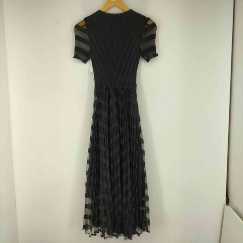 シアー切替 S/S ワンピース レディース