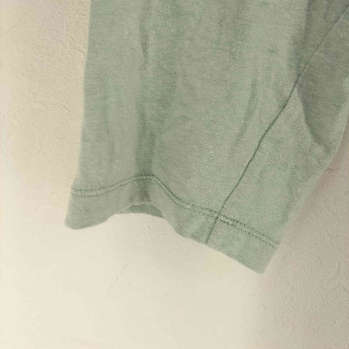 ゴーヘンプ GOHEMP 両面プリント リネン七分丈カットソー メンズ JPN:M