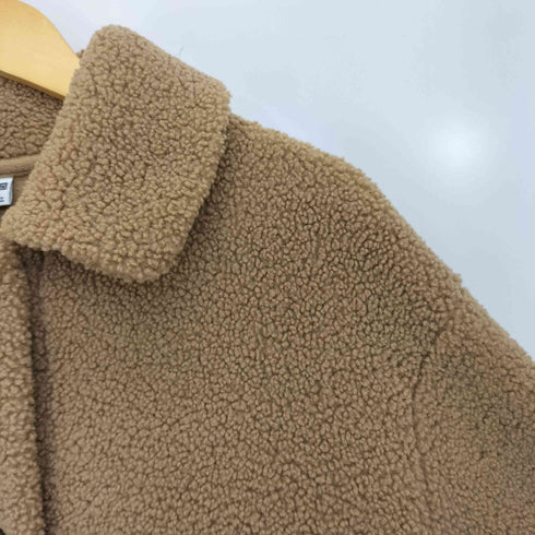 ユニクロ UNIQLO ボアフリースステンカラーショートコート レディース JPN:XL
