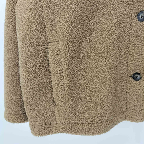 ユニクロ UNIQLO ボアフリースステンカラーショートコート レディース JPN:XL