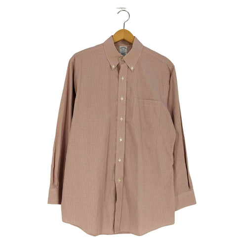 ブルックスブラザーズ BROOKS BROTHERS ポケット付き ボタンダウン チェックシャツ メンズ 15½-32