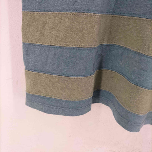 ゴーヘンプ GOHEMP ボーダーパッチワークリネンTEE メンズ JPN:L