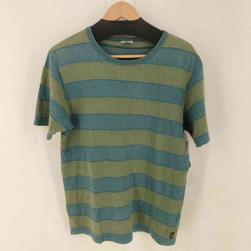 ゴーヘンプ GOHEMP ボーダーパッチワークリネンTEE メンズ JPN:L