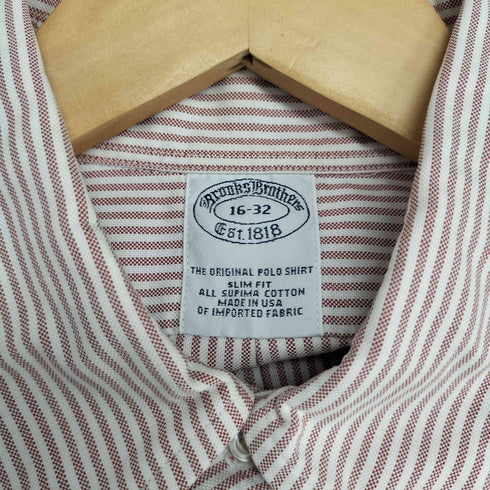 ブルックスブラザーズ BROOKS BROTHERS ポケット付き ボタンダウン ストライプシャツ メンズ 16-32