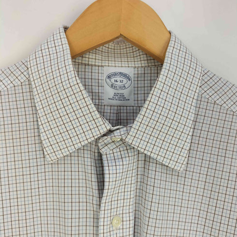 ブルックスブラザーズ BROOKS BROTHERS ポケット付き レギュラーカラー チェックシャツ メンズ 16-32