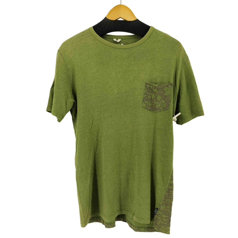 ゴーヘンプ GOHEMP フォレスト柄 プリントリネンTEE フロントポケット メンズ JPN:M