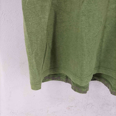 ゴーヘンプ GOHEMP フォレスト柄 プリントリネンTEE フロントポケット メンズ JPN:M