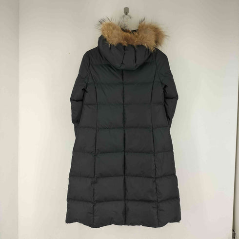 ランバンオンブルー LANVIN en Bleu グログランリボン ロングダウンコート レディース 38