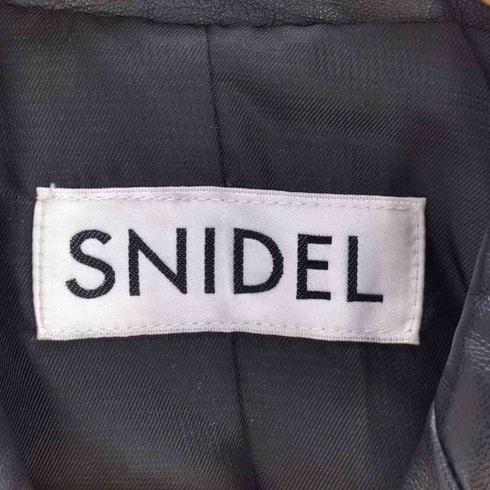スナイデル snidel レザーライダースジャケット レディース 0