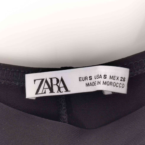 ザラ ZARA ダブルストラップロングドレープワンピース レディース S