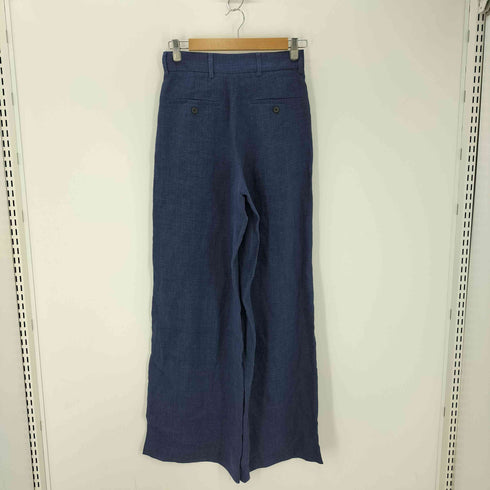 ザラ ZARA ストレートハイウエストリネンパンツ レディース XS