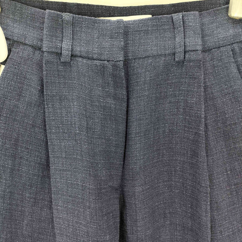 ザラ ZARA ストレートハイウエストリネンパンツ レディース XS