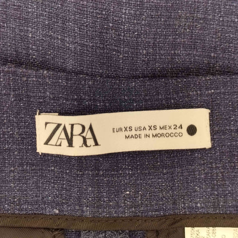 ザラ ZARA ストレートハイウエストリネンパンツ レディース XS
