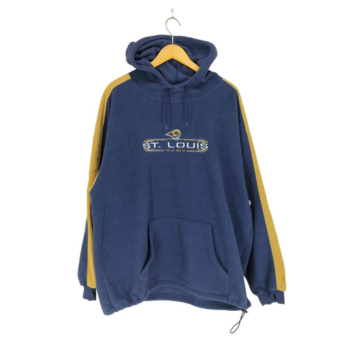エヌエフエル NFL フロント刺繍デザインフリースプルオーバーパーカー メンズ JPN:XL