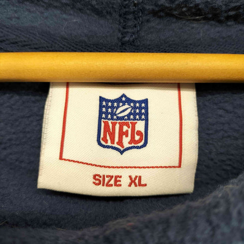 エヌエフエル NFL フロント刺繍デザインフリースプルオーバーパーカー メンズ JPN:XL