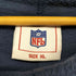 エヌエフエル NFL フロント刺繍デザインフリースプルオーバーパーカー メンズ JPN:XL